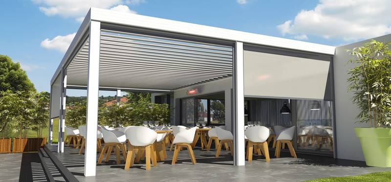 pergola bioclimatique pour terrasse restaurant toulouse