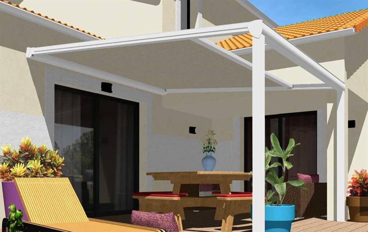 ergola toile enroulable Toulouse, pergola toile rétractable Toulouse, pergola aluminium, pergola FIGARI,