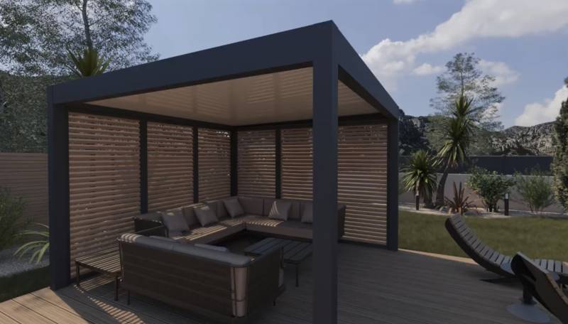pergola bioclimatique sur mesure lames occultantes tarif Toulouse et sa région