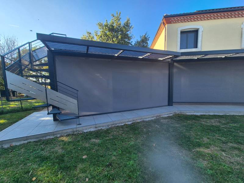 store extérieur ZIP pour pergola sur mesure devis Toulouse et sa région