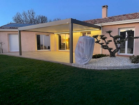 pergola bio 6x4m avec eclairage toulouse