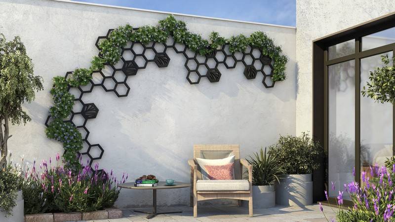 treillis en aluminium design pour mur exterieur Toulouse